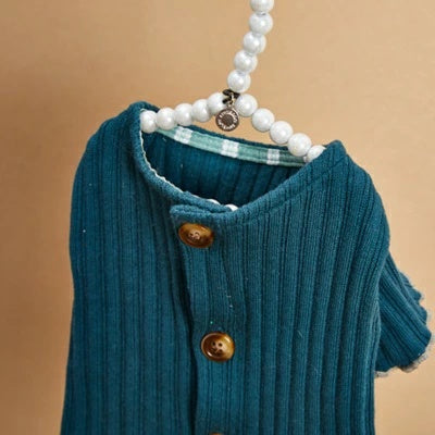 ルイスドッグ louisdog Lyons Blue Cardigan【小型犬 犬服 トップス カーディガン セレブ】