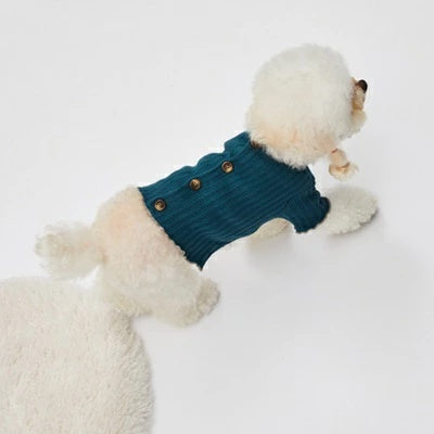 ルイスドッグ louisdog Lyons Blue Cardigan【小型犬 犬服 トップス カーディガン セレブ】