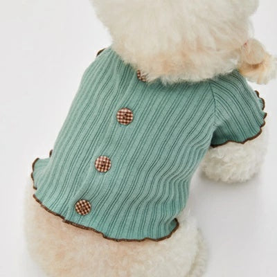 ルイスドッグ louisdog Misty Emerald Cardigan【小型犬 犬服 トップス カーディガン セレブ】