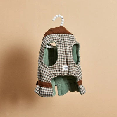 ルイスドッグ louisdog Olive Mocha Walking Jacket【小型犬 犬服 アウター ジャケット セレブ】