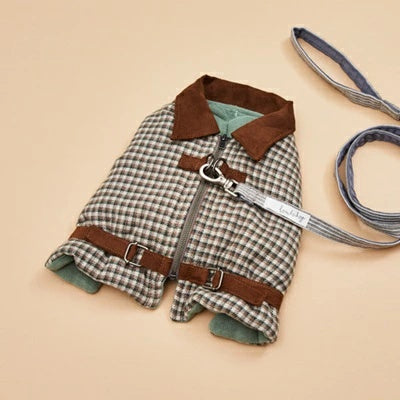 ルイスドッグ louisdog Olive Mocha Walking Jacket【小型犬 犬服 アウター ジャケット セレブ】