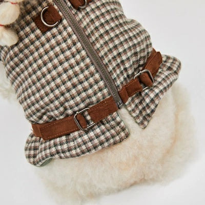 ルイスドッグ louisdog Olive Mocha Walking Jacket【小型犬 犬服 アウター ジャケット セレブ】