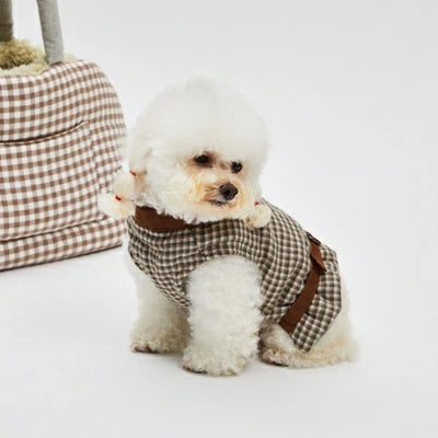 ルイスドッグ louisdog Olive Mocha Walking Jacket【小型犬 犬服 アウター ジャケット セレブ】