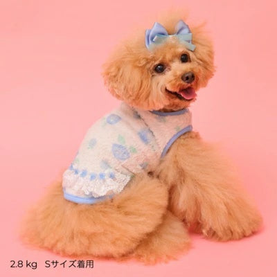 ゴッドピヴァ GODPIVA★ご予約★テラボアふわもこルームタンク （フラワー柄）【小型犬 犬服 トップス タンクトップ セレブ】