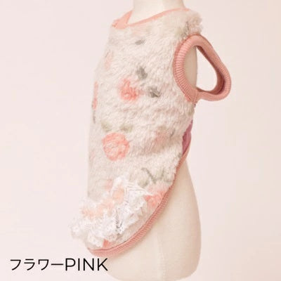 ゴッドピヴァ GODPIVA★ご予約★テラボアふわもこルームタンク （フラワー柄）【小型犬 犬服 トップス タンクトップ セレブ】