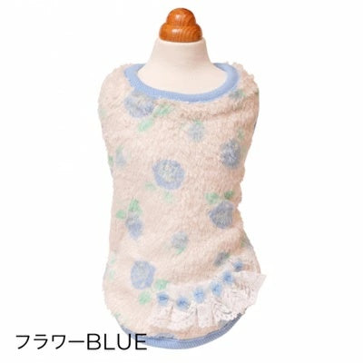 ゴッドピヴァ GODPIVA★ご予約★テラボアふわもこルームタンク （フラワー柄）【小型犬 犬服 トップス タンクトップ セレブ】