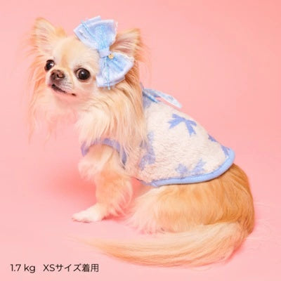 ゴッドピヴァ GODPIVA★ご予約★テラボアふわもこルームタンク （リボン柄）【小型犬 犬服 トップス タンクトップ セレブ】