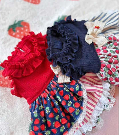 J&Kアニマルズ J&K animals☆予約受付中☆ストライプいちごOP【小型犬 犬服 ワンピース スカート ドレス】