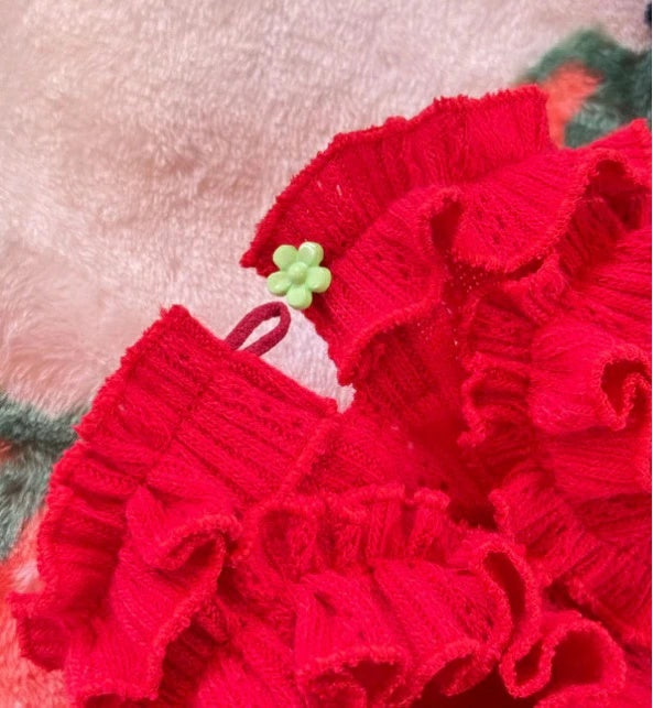 J&Kアニマルズ J&K animals☆予約受付中☆ストライプいちごOP【小型犬 犬服 ワンピース スカート ドレス】