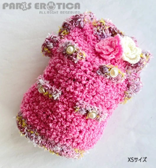 パリエロ PARIERO  CC風ニットジャケット [オーダーメイド]【小型犬 犬服 アウター ジャケット ニット セレブ】