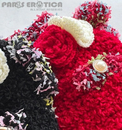 パリエロ PARIERO  CC風ニットジャケット [オーダーメイド]【小型犬 犬服 アウター ジャケット ニット セレブ】