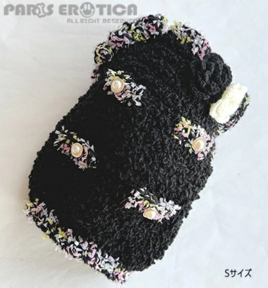 パリエロ PARIERO  CC風ニットジャケット [オーダーメイド]【小型犬 犬服 アウター ジャケット ニット セレブ】