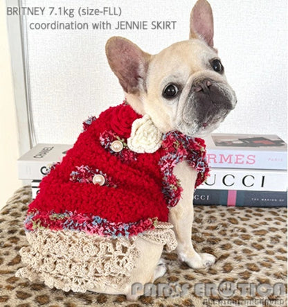 パリエロ PARIERO  CC風ニットジャケット [オーダーメイド]【小型犬 犬服 アウター ジャケット ニット セレブ】