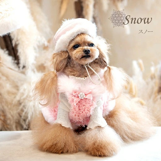 Glamorism Snow [Cappotto esterno per vestiti per cani di piccola taglia, berretto, cappello, celebrità]