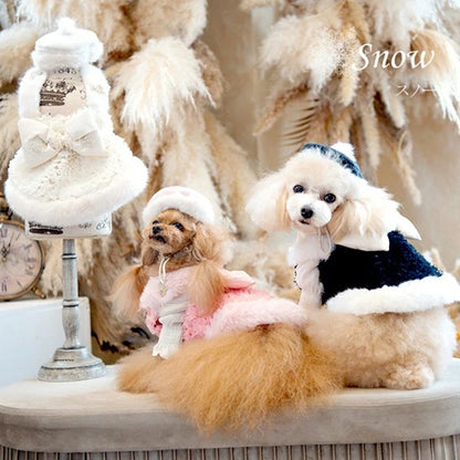 Glamorism Snow [Cappotto esterno per vestiti per cani di piccola taglia, berretto, cappello, celebrità]