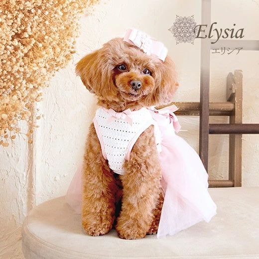 グラマーイズム Glamourism エリシア（Elysia）【小型犬 犬服 ワンピース ドレス スカーフ セレブ】