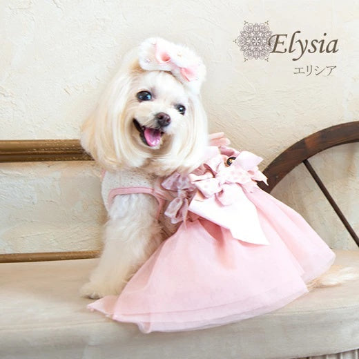 グラマーイズム Glamourism エリシア（Elysia）【小型犬 犬服 ワンピース ドレス スカーフ セレブ】