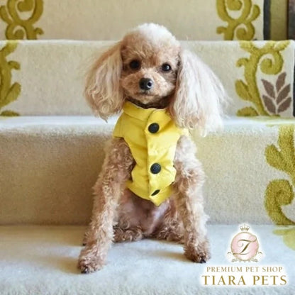 プエルト PUERTO チリアレモン リバーシブルダウンベスト【小型犬 犬服 ウエア アウター ダウンベスト セレブ】