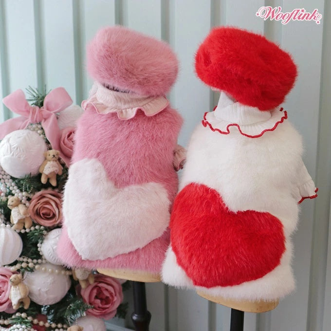 ウーフリンク WOOFLINK LUXE FUR BERET 2【小型犬 犬用 ヘアアクセサリー ベレー帽 帽子 セレブ】