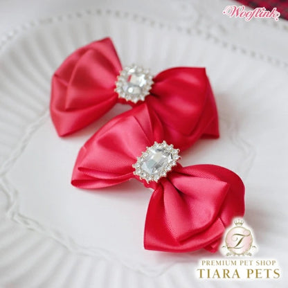 ウーフリンク WOOFLINK MERRY HAIRBOW【小型犬 犬用 ヘアアクセサリー バレッタ セレブ】