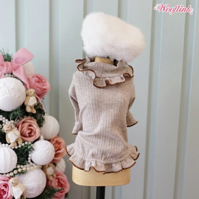 ウーフリンク WOOFLINK EVE【小型犬 犬服 トップス タートルネック ニット セレブ】