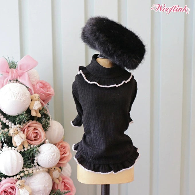 ウーフリンク WOOFLINK EVE【小型犬 犬服 トップス タートルネック ニット セレブ】