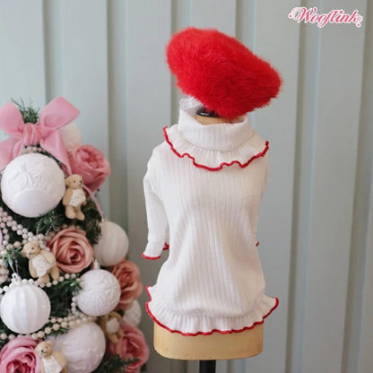ウーフリンク WOOFLINK EVE【小型犬 犬服 トップス タートルネック ニット セレブ】