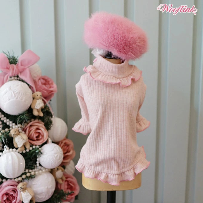 ウーフリンク WOOFLINK BIG AT HEART【小型犬 犬服 トップス ファーベスト アウター 羽織り物 セレブ】