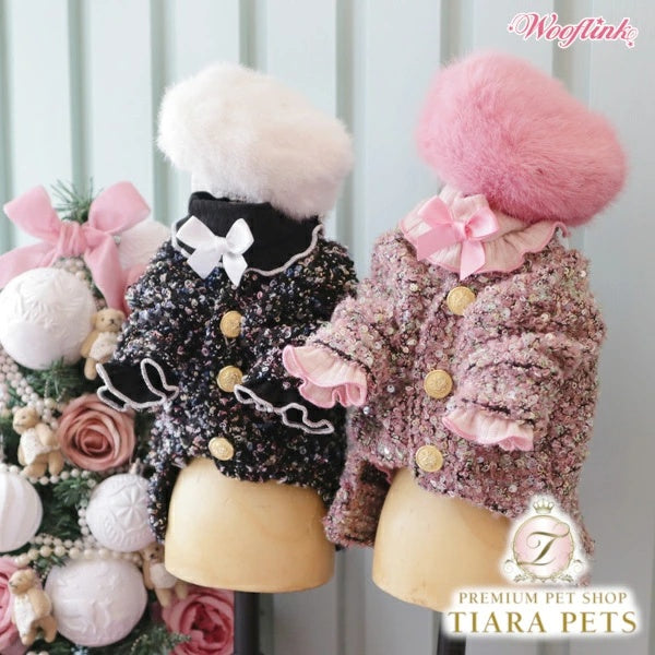 ウーフリンク WOOFLINK GLAM CARDIGAN【小型犬 犬服 カーディガン アウター トップス セレブ】