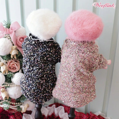 ウーフリンク WOOFLINK GLAM CARDIGAN【小型犬 犬服 カーディガン アウター トップス セレブ】