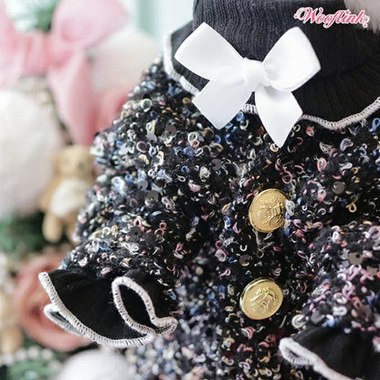 ウーフリンク WOOFLINK GLAM CARDIGAN【小型犬 犬服 カーディガン アウター トップス セレブ】