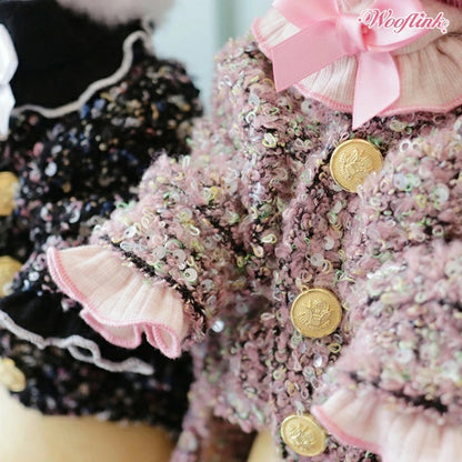 ウーフリンク WOOFLINK GLAM CARDIGAN【小型犬 犬服 カーディガン アウター トップス セレブ】