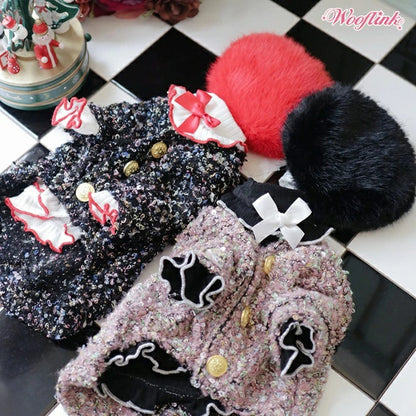 ウーフリンク WOOFLINK GLAM CARDIGAN【小型犬 犬服 カーディガン アウター トップス セレブ】