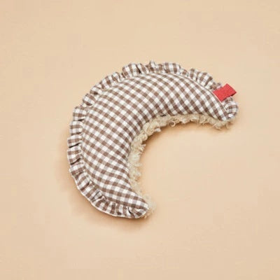 ルイスドッグ louisdog Mocha Check Moon Pillow【小型犬 犬用 枕 クッション セレブ】