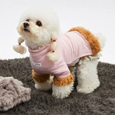ルイスドッグ louisdog Sugar Puff Highneck【小型犬 犬服 トップス ハイネック セレブ】