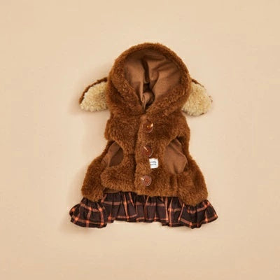 ルイスドッグ louisdog Bunny Hoody/Cocoa【小型犬 犬服 トップス フーディ パーカー セレブ】