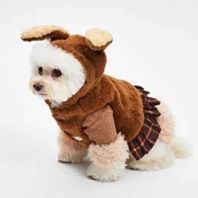 ルイスドッグ louisdog Bunny Hoody/Cocoa【小型犬 犬服 トップス フーディ パーカー セレブ】