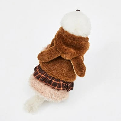ルイスドッグ louisdog Bunny Hoody/Cocoa【小型犬 犬服 トップス フーディ パーカー セレブ】