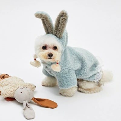 ルイスドッグ louisdog Bunny Hoody/Mint【小型犬 犬服 トップス フーディ パーカー セレブ】