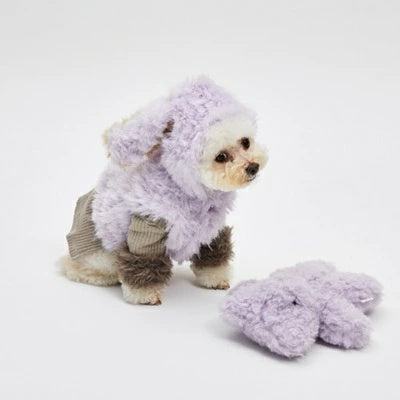 ルイスドッグ louisdog Bunny Hoody/Lavender【小型犬 犬服 トップス フーディ パーカー セレブ】