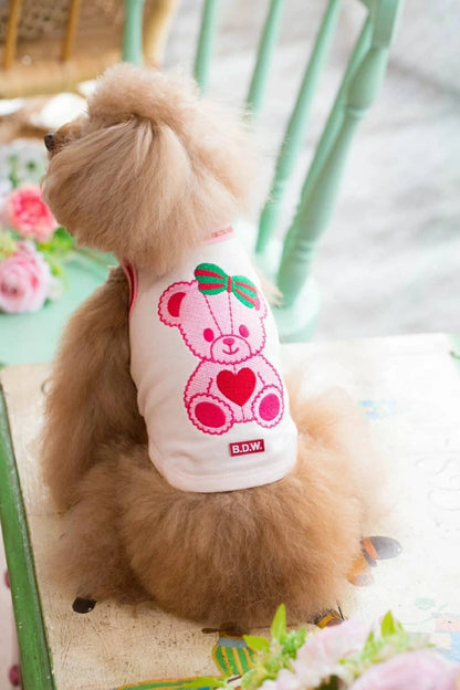 ブルブブ BUL BU-BU くまちゃんT/K【小型犬 犬服 トップス タンクトップ ノースリーブ セレブ】