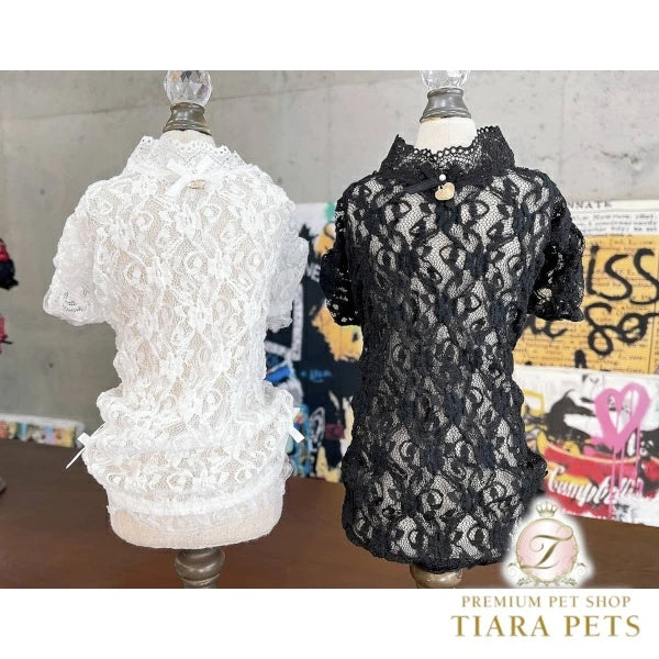 ブルブブ BUL BU-BU レーシーインナーTee【小型犬 犬服 トップス Tシャツ インナー セレブ】