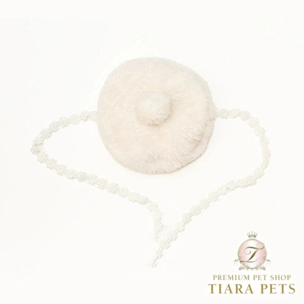 きゃんナナ CanNana ふわもこベレー帽 LH-015【小型犬 ヘアアクセサリー 帽子 ベレー】