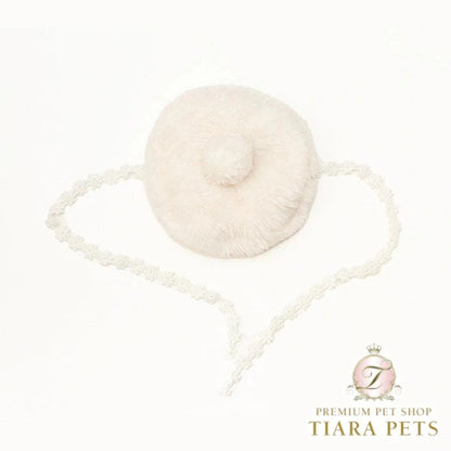 きゃんナナ CanNana ふわもこベレー帽 LH-015【小型犬 ヘアアクセサリー 帽子 ベレー】