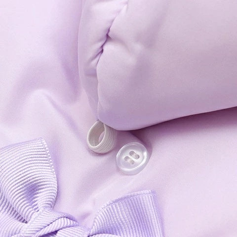 きゃんナナ CanNana リボン付き中綿マント 1174【小型犬 犬服 アウター コート マント ケープ】