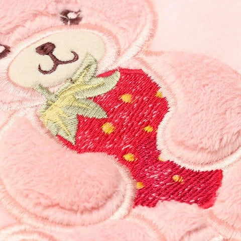 きゃんナナ CanNana くまいちごフリースワンピース 1171【小型犬 犬服 ワンピース ドレス スカート】