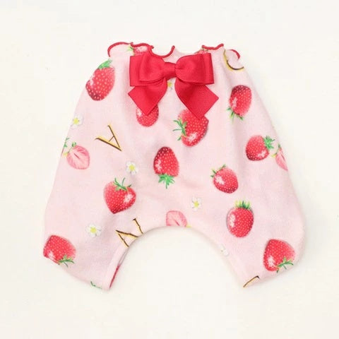 きゃんナナ CanNana かぶってはける いちごパンツ 1170【小型犬 犬服 ボドムス パンツ ズボン】