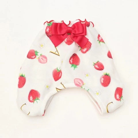 きゃんナナ CanNana かぶってはける いちごパンツ 1170【小型犬 犬服 ボドムス パンツ ズボン】