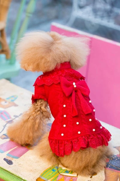ブルブブ BUL BU-BU WOOLコートワンピ【小型犬 犬服 アウター コート セレブ】