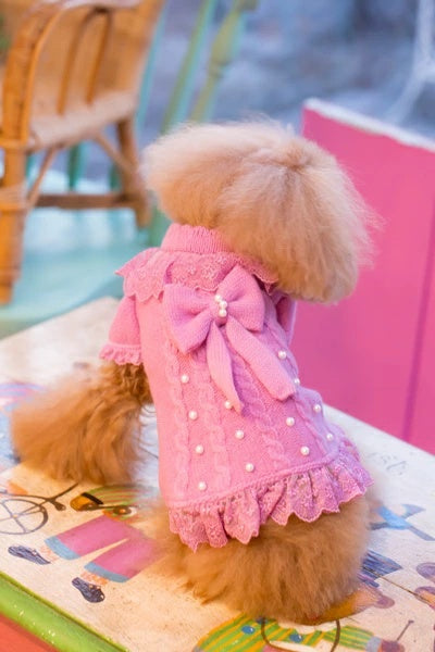 ブルブブ BUL BU-BU WOOLコートワンピ【小型犬 犬服 アウター コート セレブ】